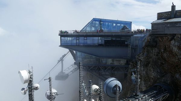 Bergstation der neuen Zugspitz-Seilbahn